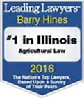 Leading Lawyers | Barry Hines | # 1 in Illinois | Agricultural Law | The Nation's Top Lawyers, Based Upon a Survey of Their Peers | 2016