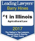 Leading Lawyers | Barry Hines | # 1 in Illinois | Agricultural Law | The Nation's Top Lawyers, Based Upon a Survey of Their Peers | 2017